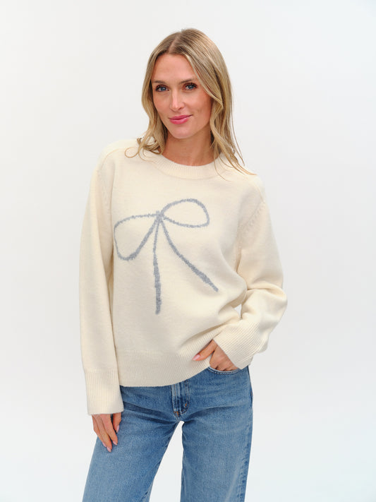 Six Fifty Beau Graphic Bow Sweater