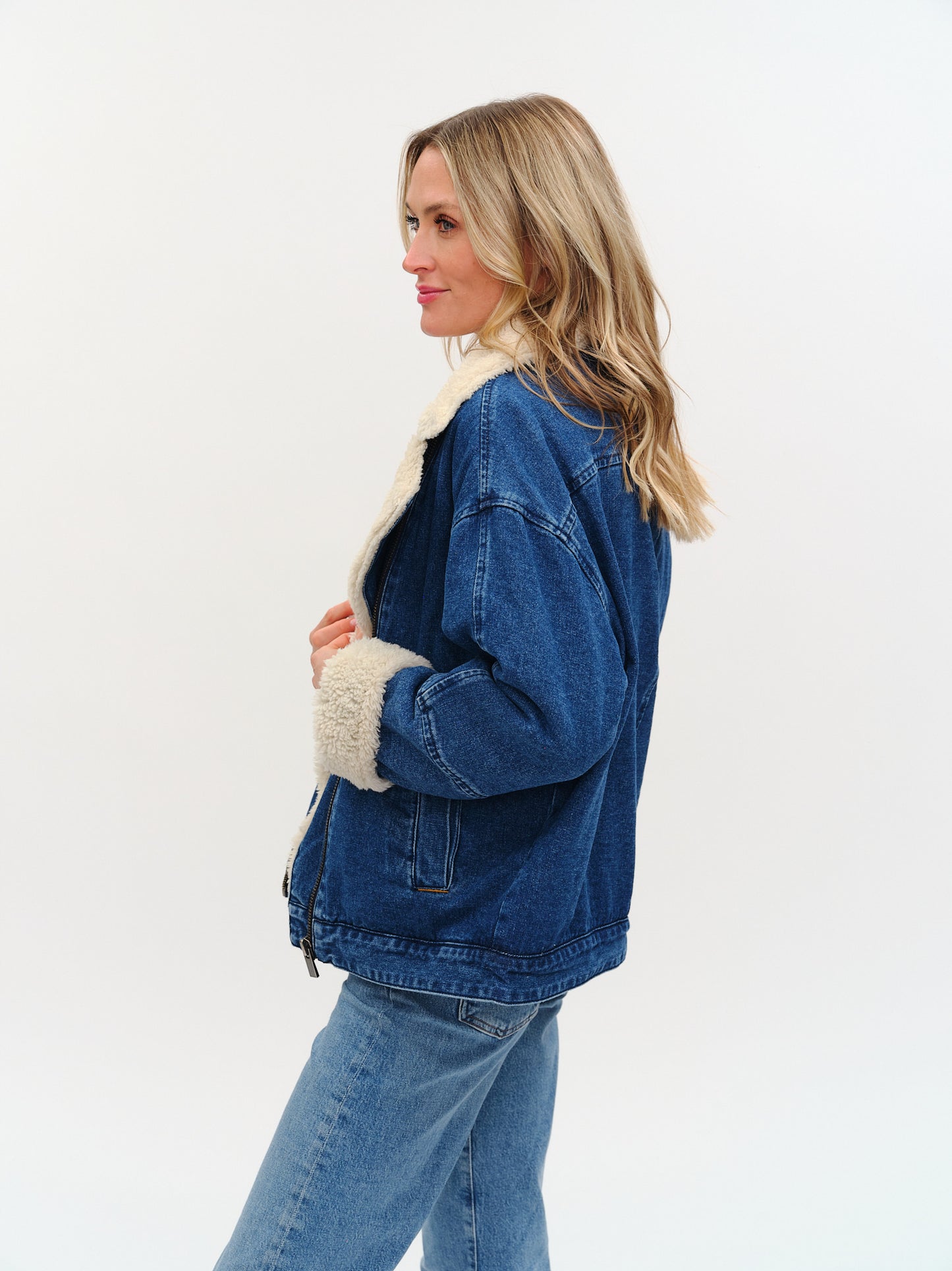 Six Fifty Williston Faux Fur Denim Jacket