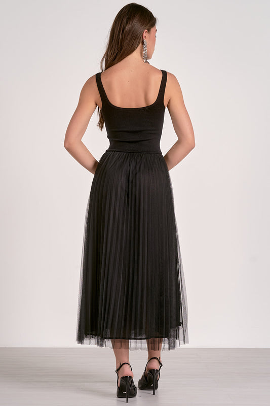 Elan Mai Tank & Tulle Dress