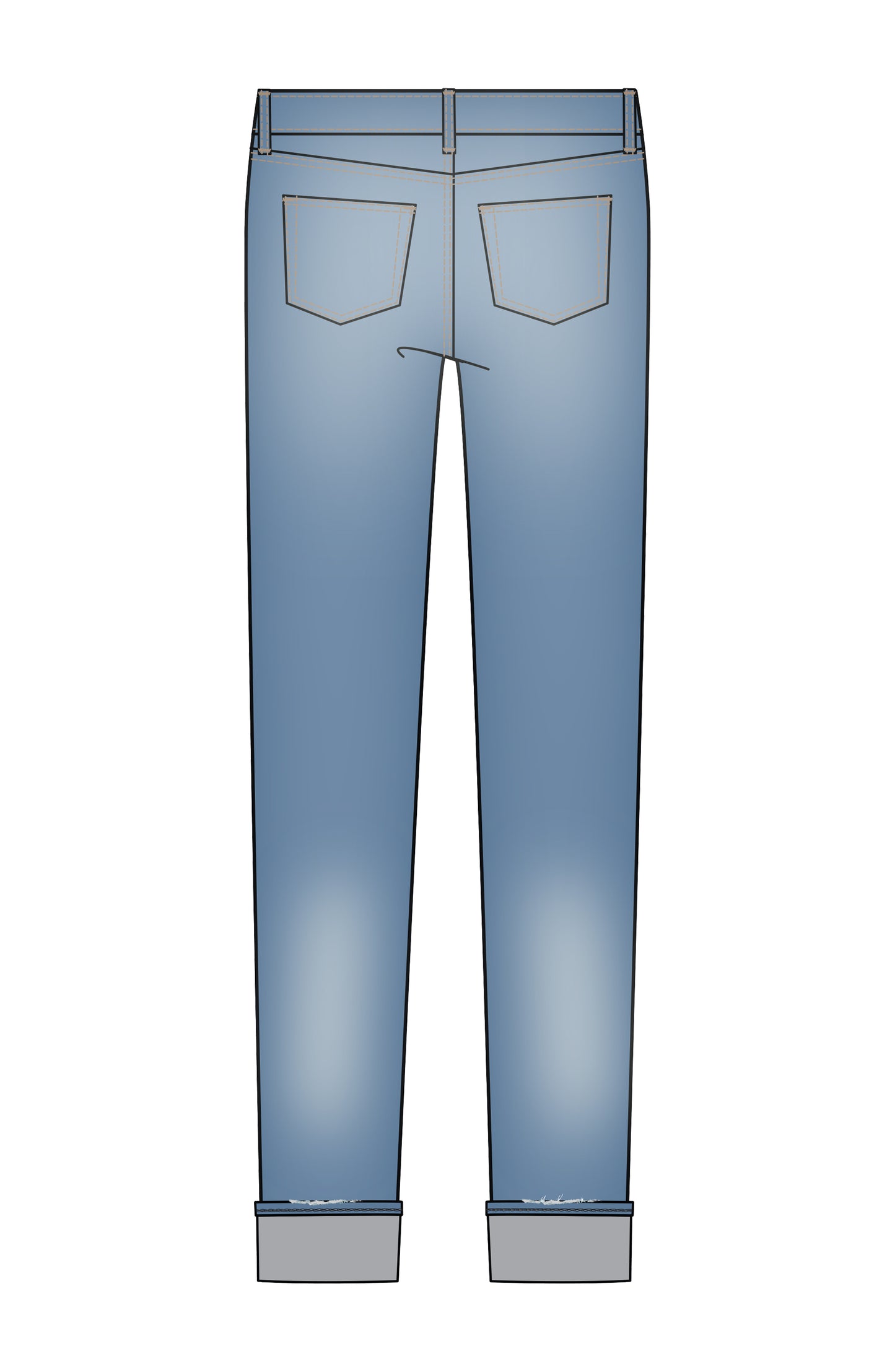 Liverpool Marley Girlfriend Cuffed Denim