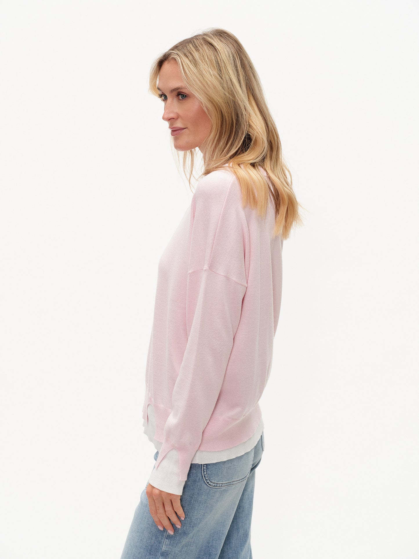 Six Fifty Notched Neck Clair Sweater