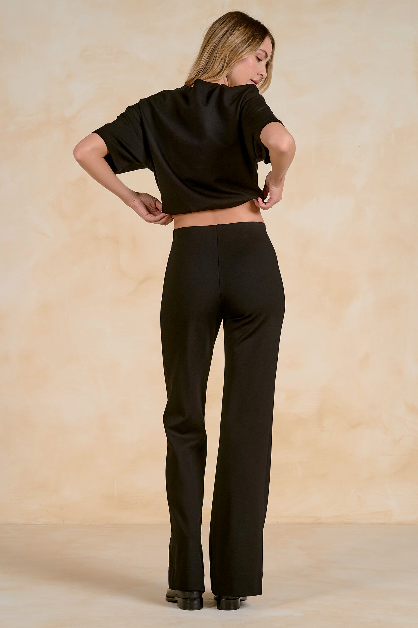 Elan Black Flair Perfect Pants