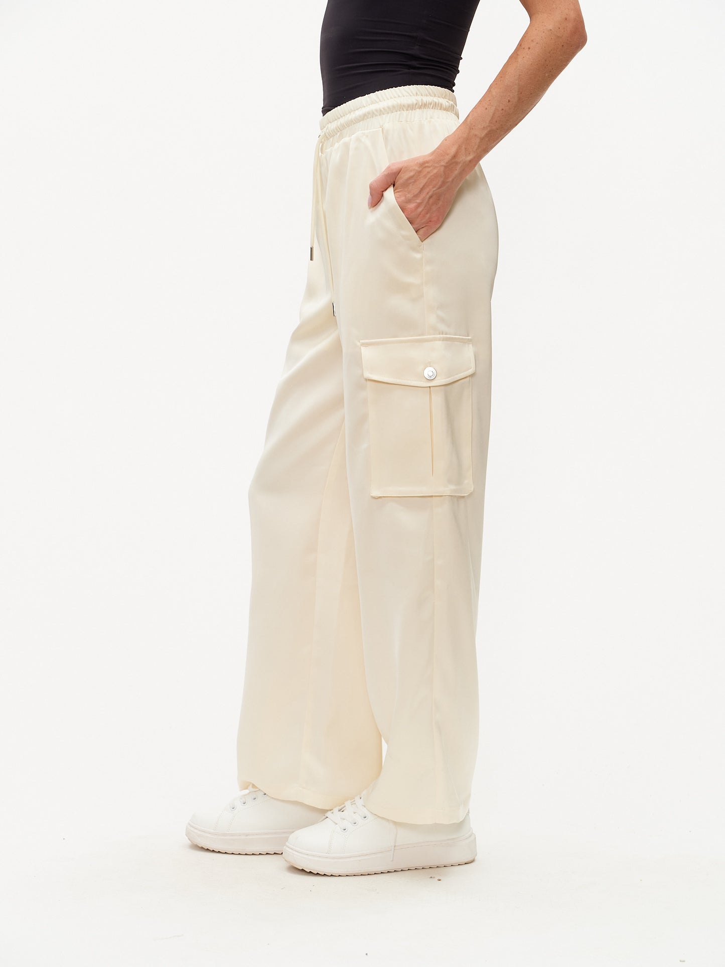 Six Fifty Elsa Satin Cargo Pants