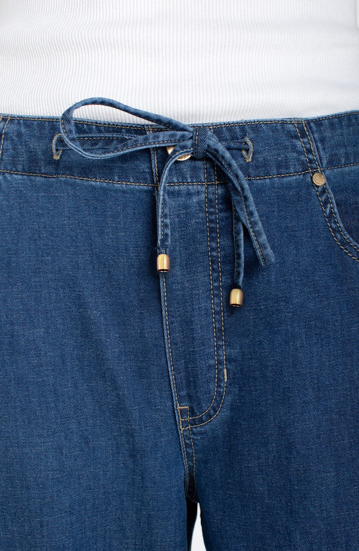 Liverpool Tie Waist Wide Leg Pants