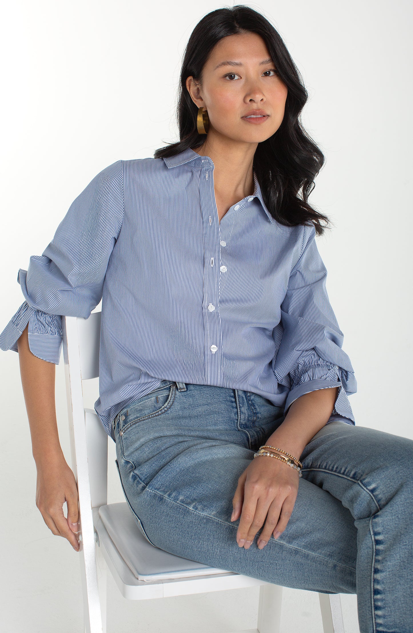 Liverpool Pinstripe Perfect Top