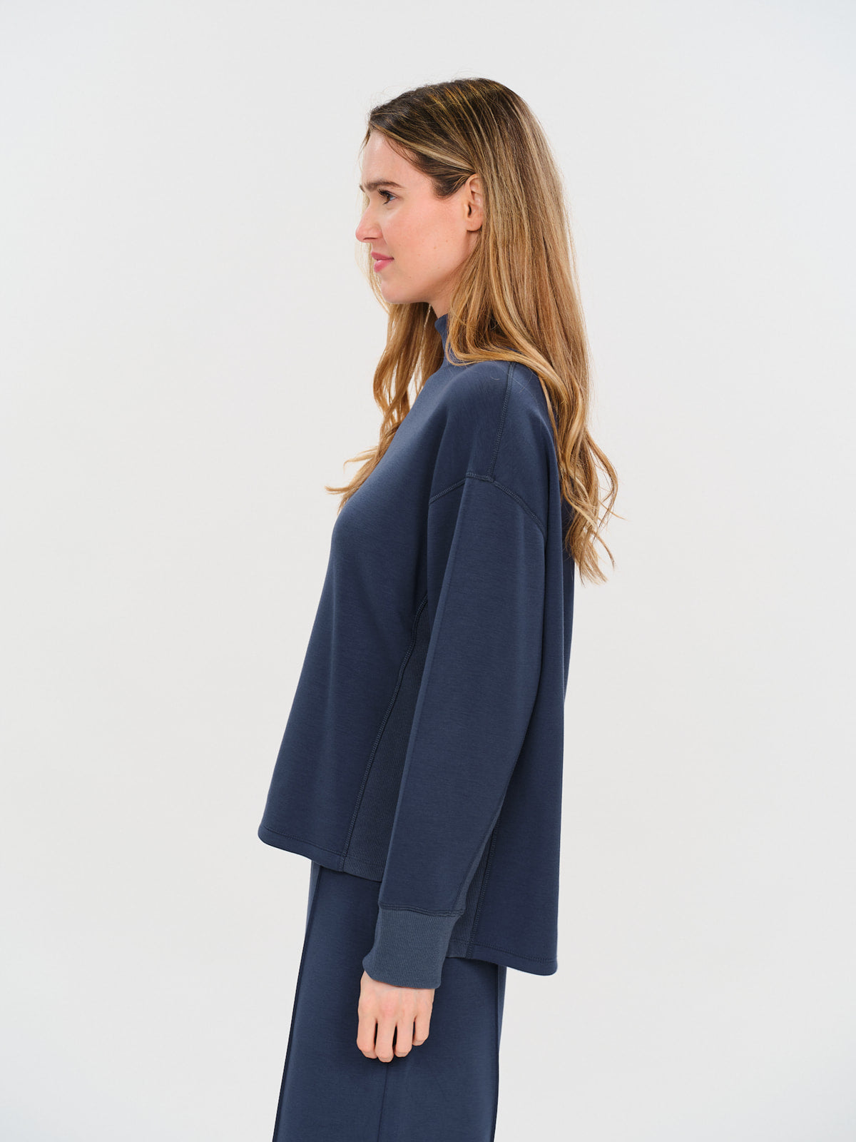 Six Fifty Scuba Mock Neck Top