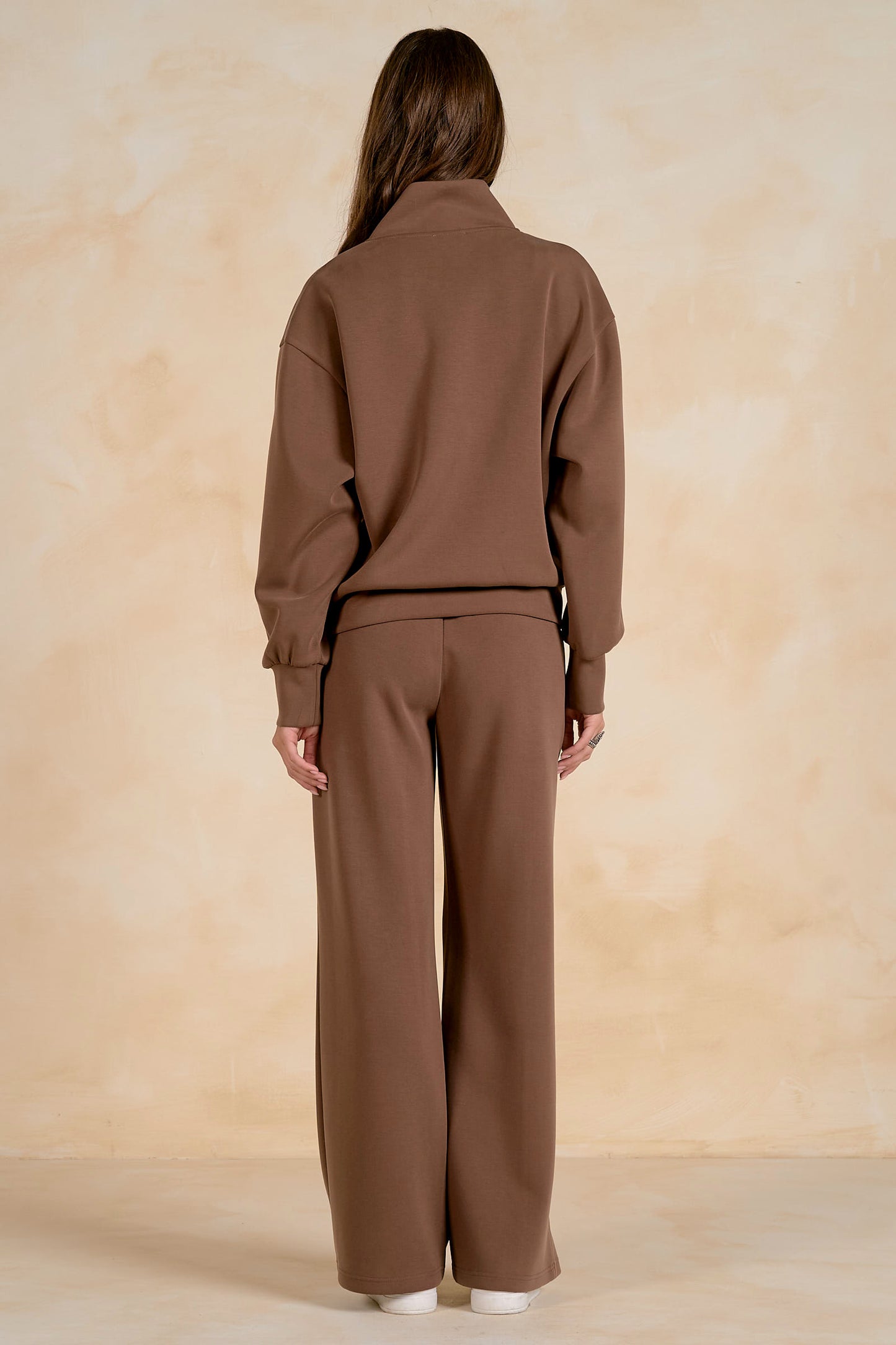 Elan Yummy 3/4 Zip Sweatshirt Top