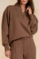 Elan Yummy 3/4 Zip Sweatshirt Top