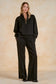 Elan Yummy 3/4 Zip Sweatshirt Top