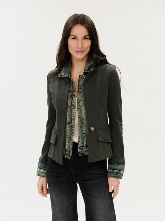 Six Fifty Clarissa Mixed Media Jacket