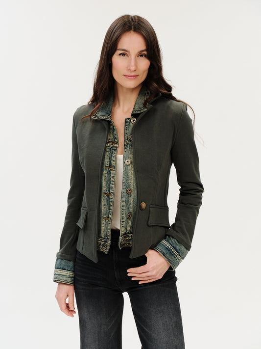 Six Fifty Clarissa Mixed Media Jacket