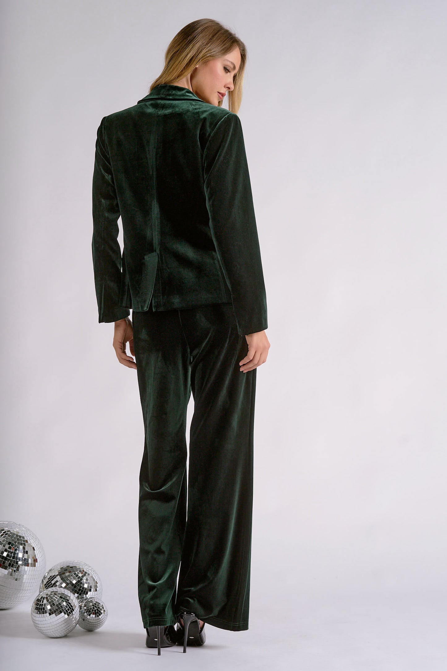 Elan Plush Velvet Blazer Jacket