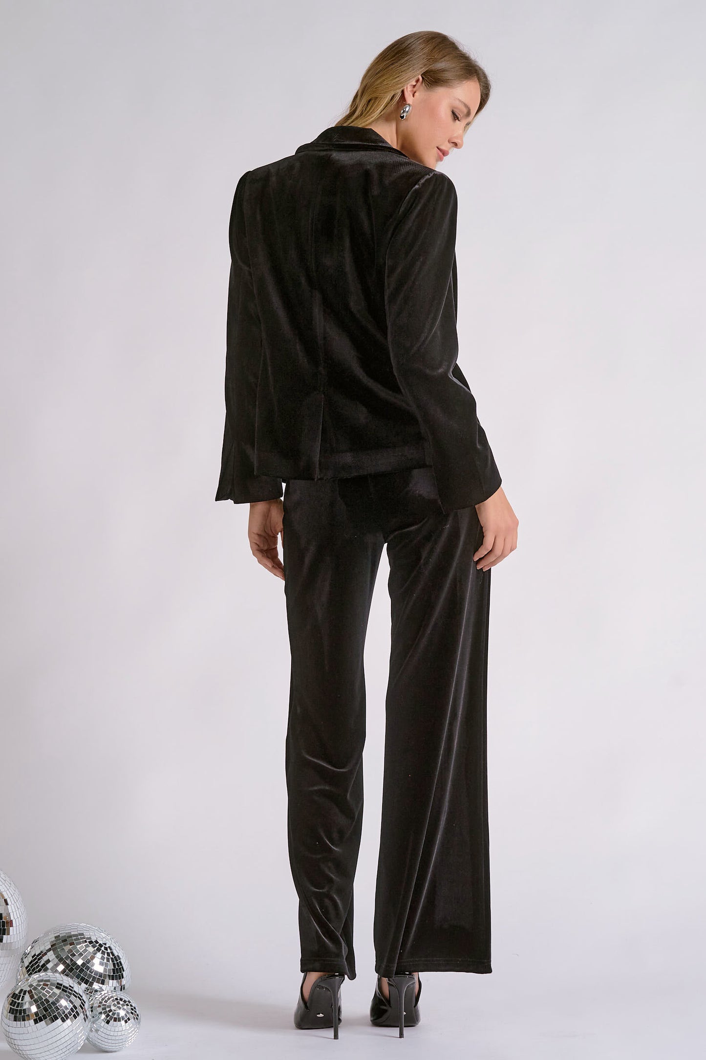 Elan Plush Velvet Blazer Jacket