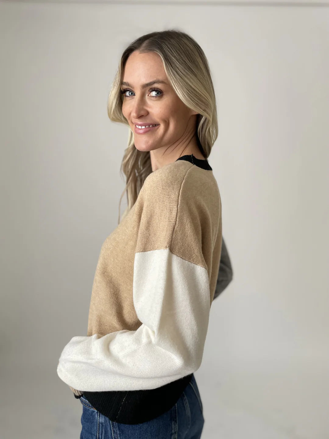 Six Fifty Preston Color Block Sweater