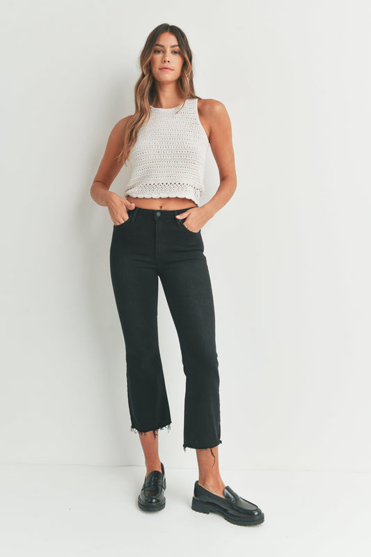 Just Black Nantucket Crop Flare Jeans