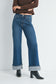 Just Black Cuffed Wide Leg Denim