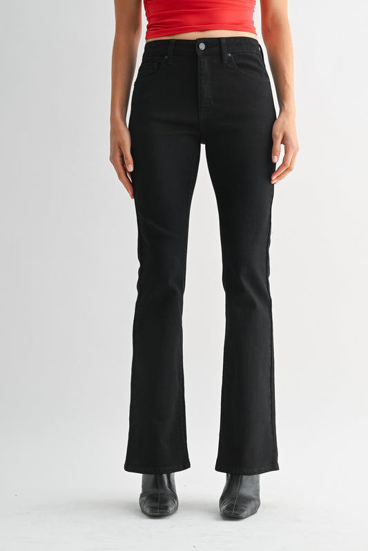 Just Black Regular Hem Bootcut Jeans