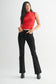 Just Black Regular Hem Bootcut Jeans