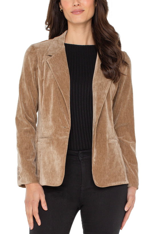 Liverpool Fitted Velvet Blazer