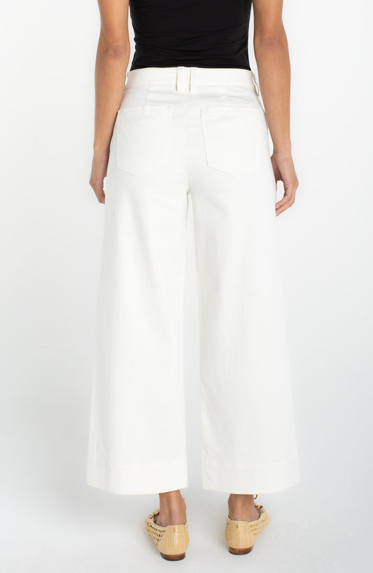 Liverpool Crop Wide Leg Denim