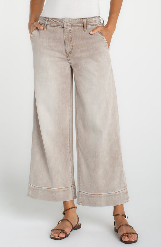 Liverpool Weekender Crop Wide Leg Denim