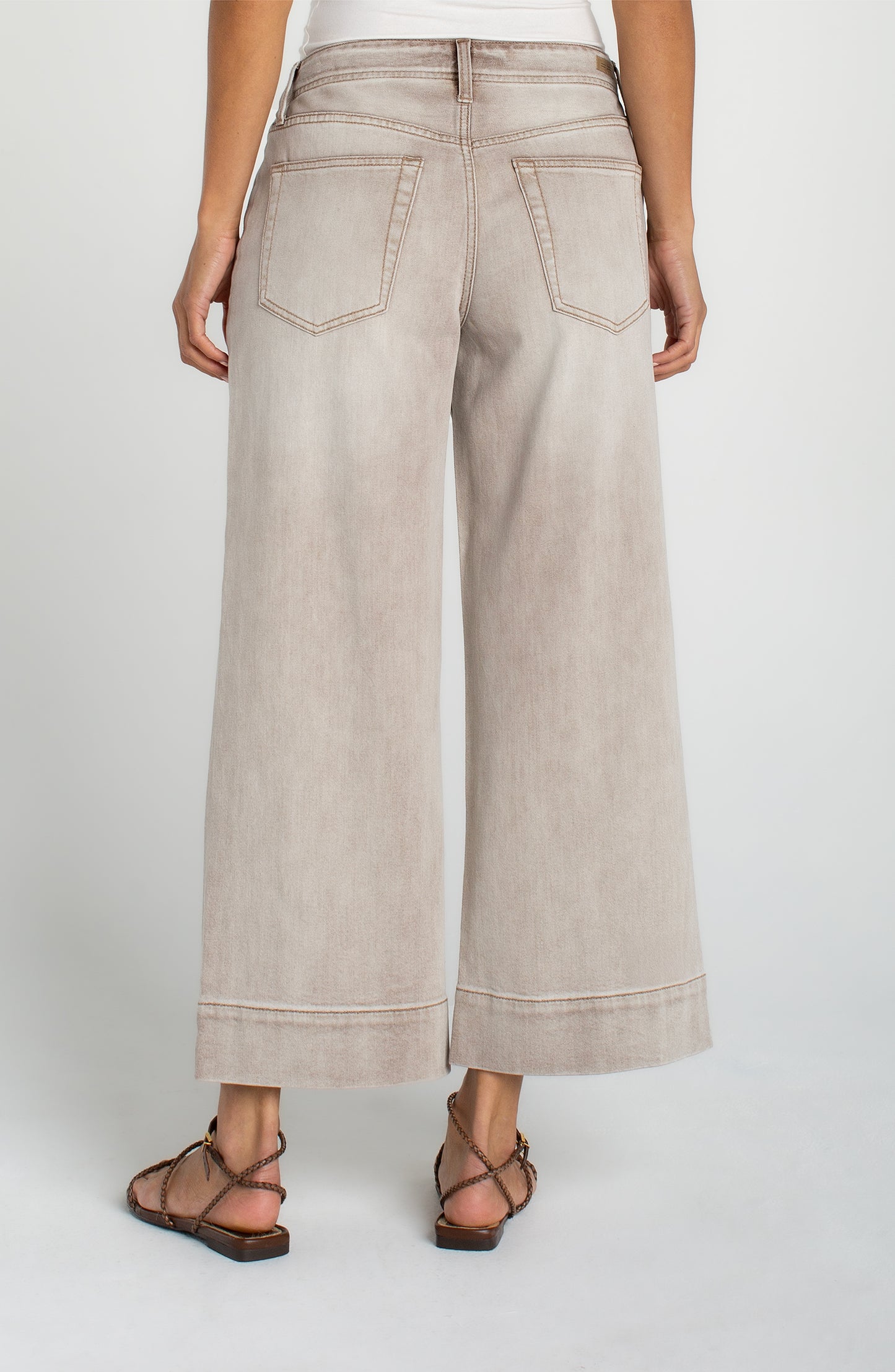Liverpool Weekender Crop Wide Leg Denim