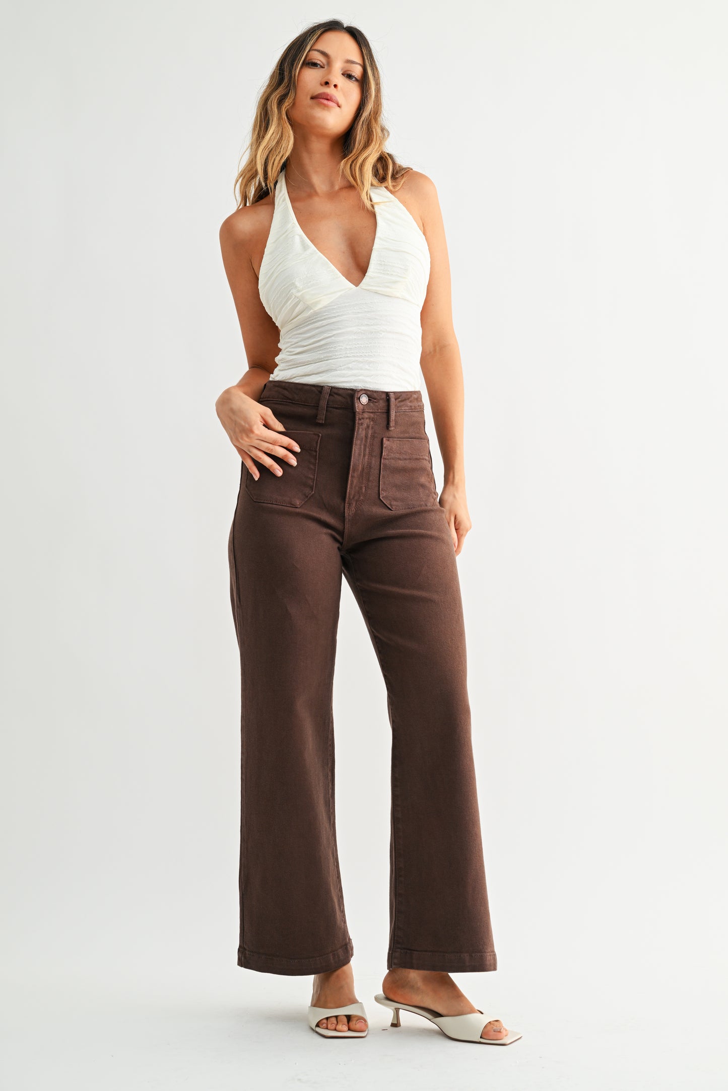 Just Black Denim Wide Leg Jeans