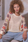 POL Granny Sleeve Crochet Sweater