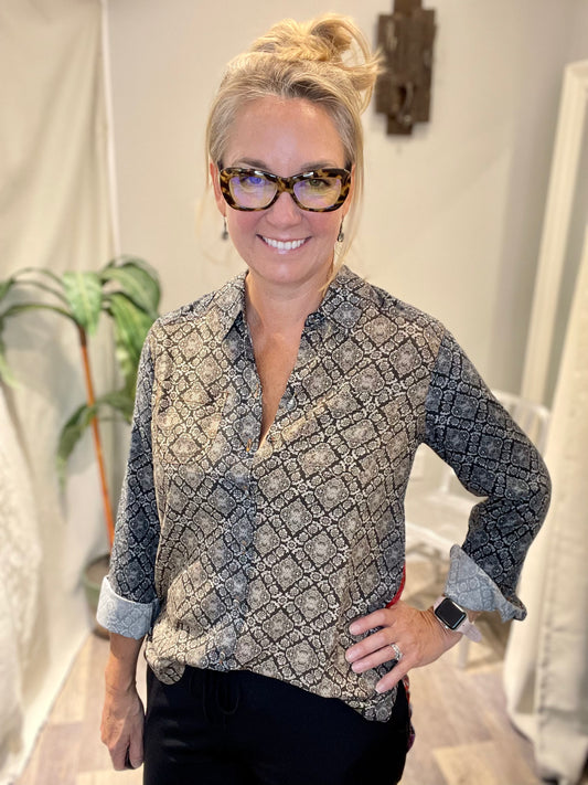Aratta Adele Tapestry Top - SMALL