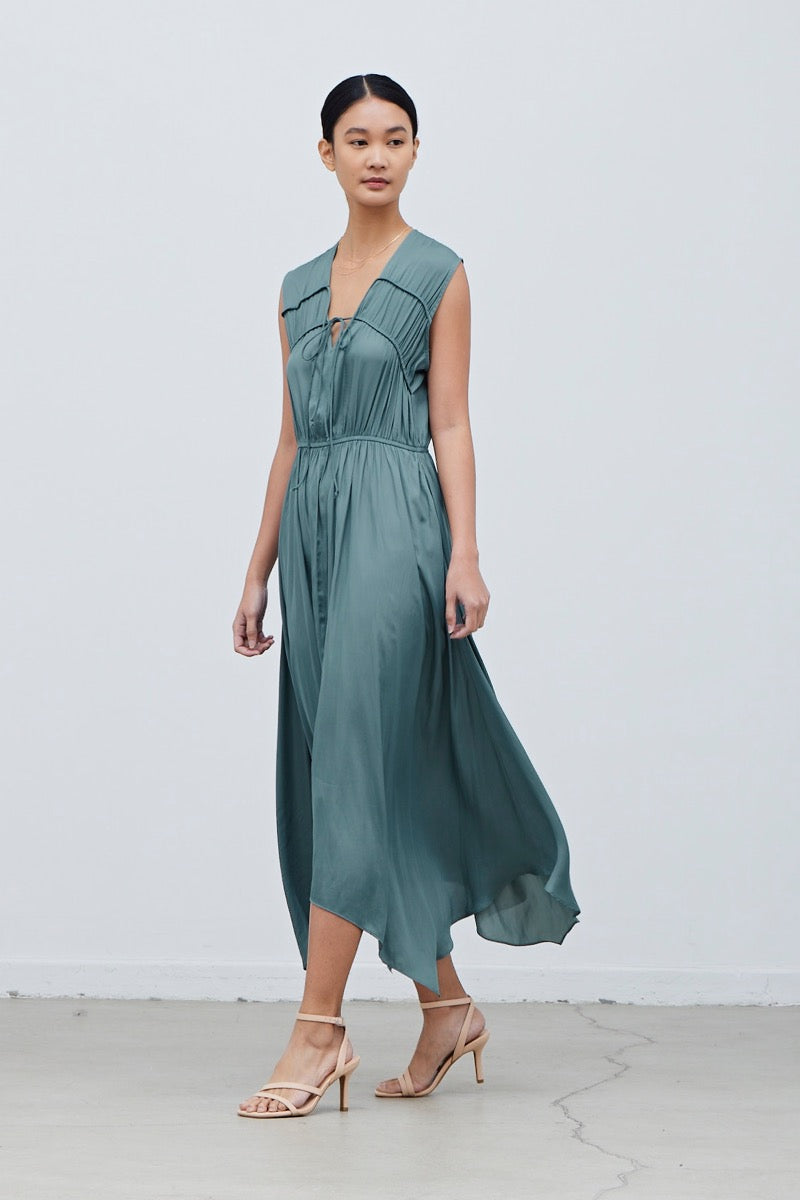 Grade & Gather Unbalanced Midi Dress