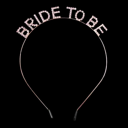 BRIDE TO BE Rhinestone Headband