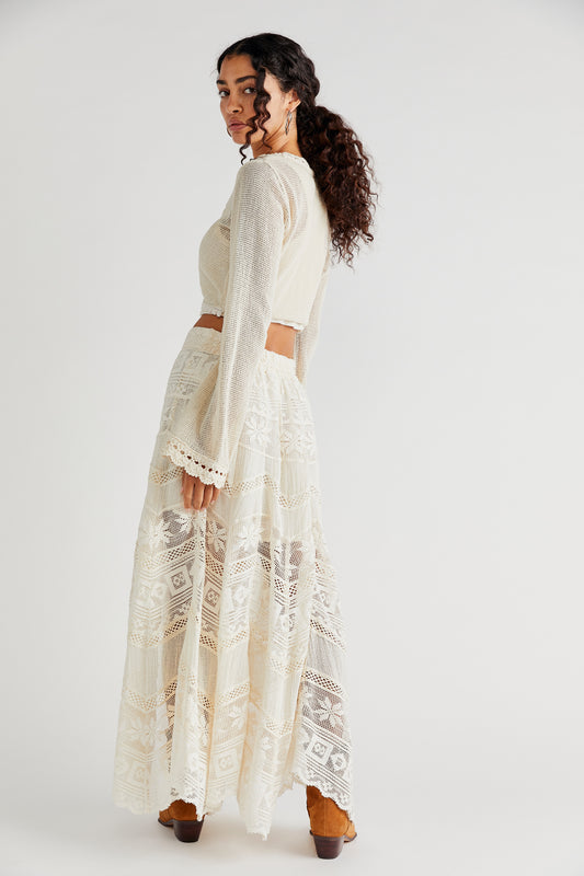 Free People Rebel Rebel Maxi Skirt - XSMALL