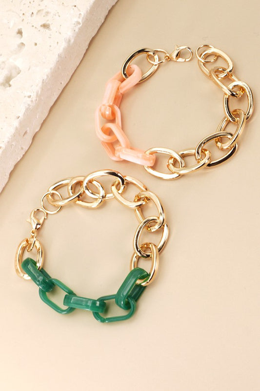 Color Love Link Bracelet