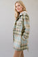 Mystree Plaid Shirt Jacket with Hood