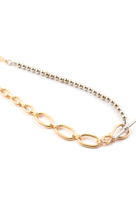 Chunky Toggle Ball & Chain Necklace