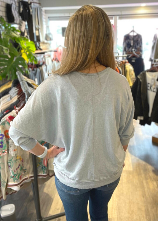 Softest Grey Italian Oversized Sweater