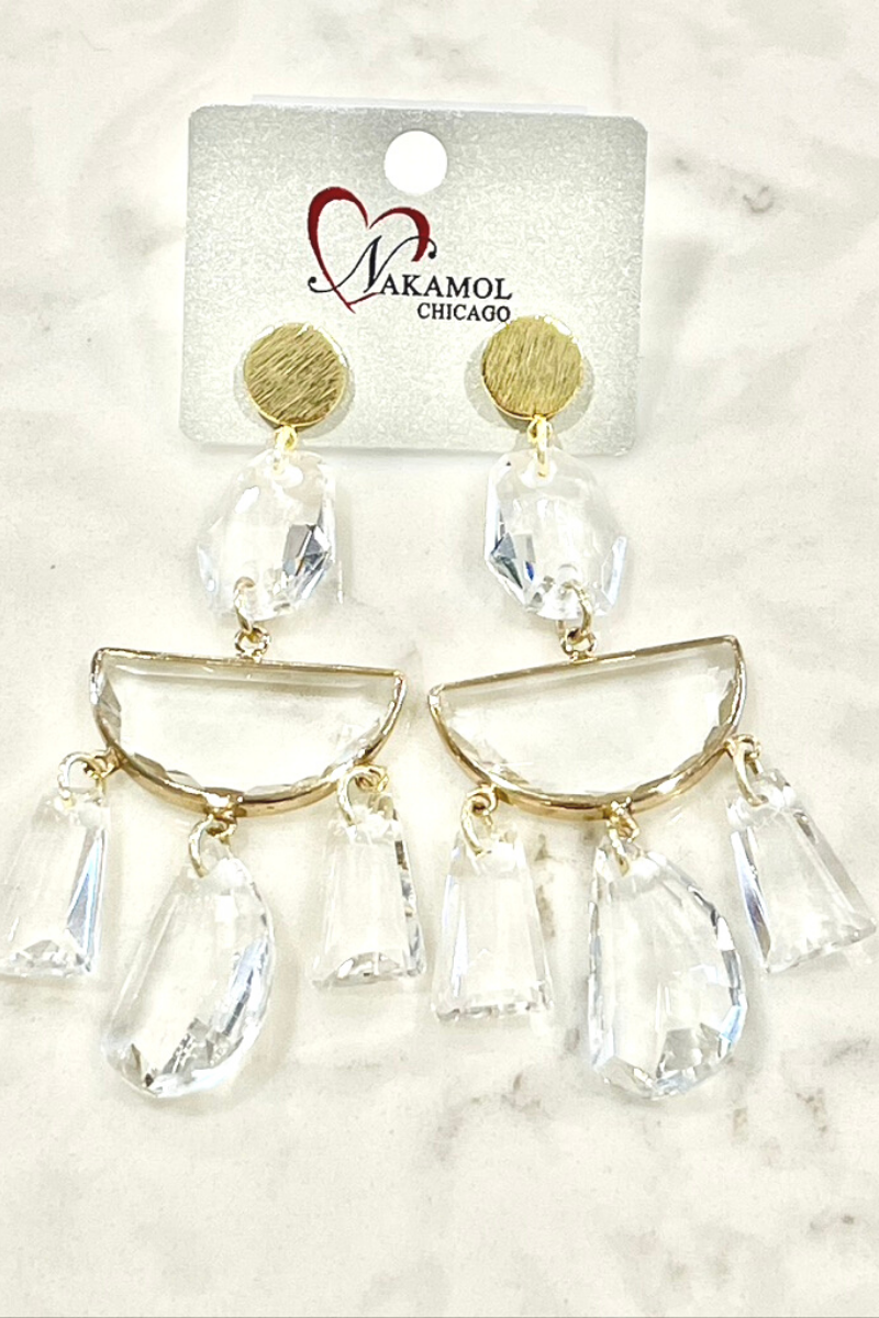 Nakamol Stunning Crystal Chandelier Earrings