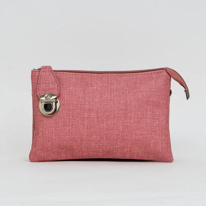 Caracol Matte Faux Leather Crossbody Wristlet