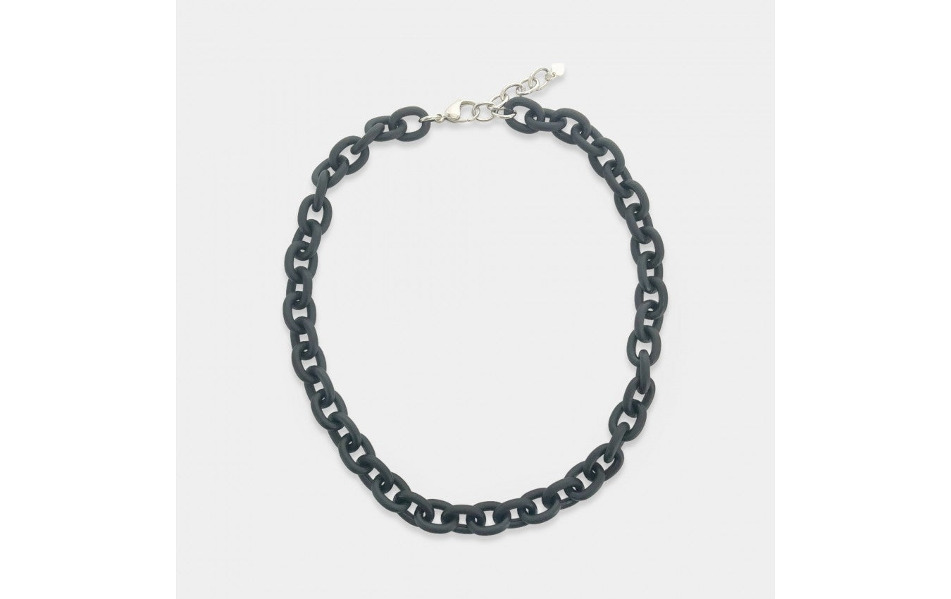 Enamel Oval Chain Necklace