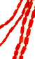 Long Delicate Coral Necklace