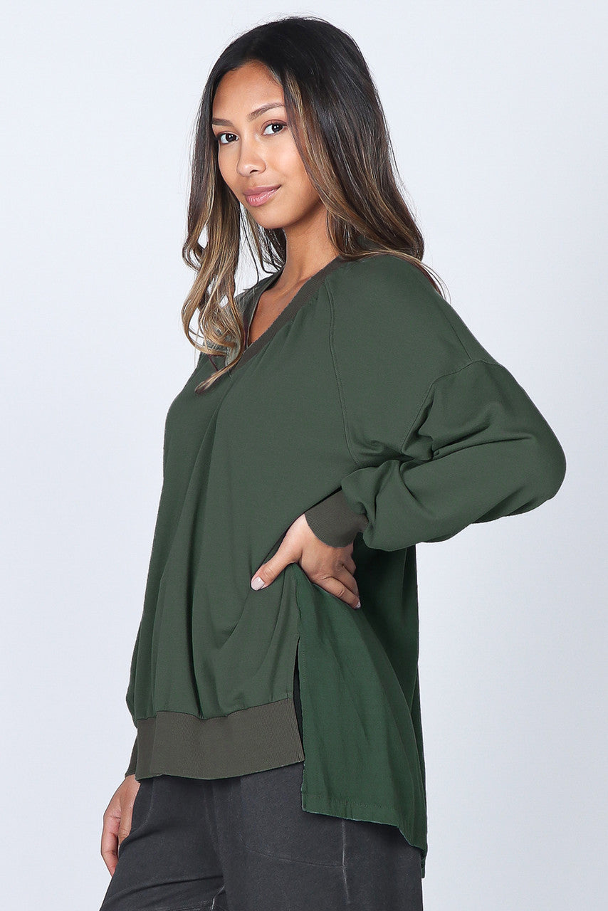 M Rena French Terry Tunic Top