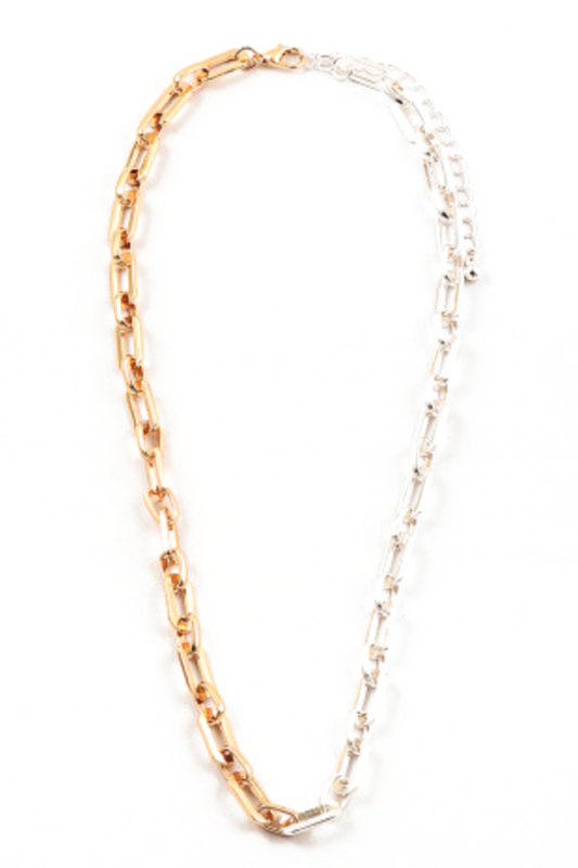 2 Tone Link Necklace
