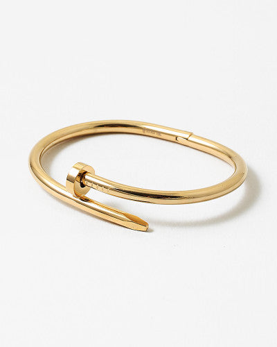 Hinged Nail Cuff Bracelet