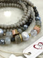 Nakamol Stretchy Bracelet / Necklace w/ Pearls
