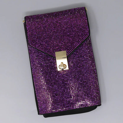 Rhinestone Pave Crossbody Bag